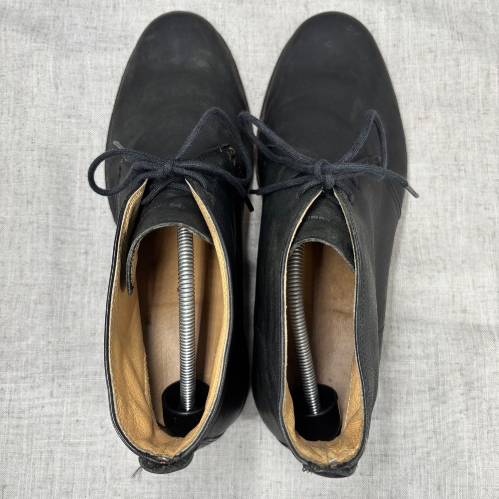 FRYE Phillip Chukka Boots‎ Black Leather Lace Up Business Shoes Men's Size 11 - Picture 9 of 13